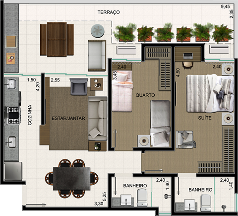 Apartamento 404 | Residencial Gabrielle