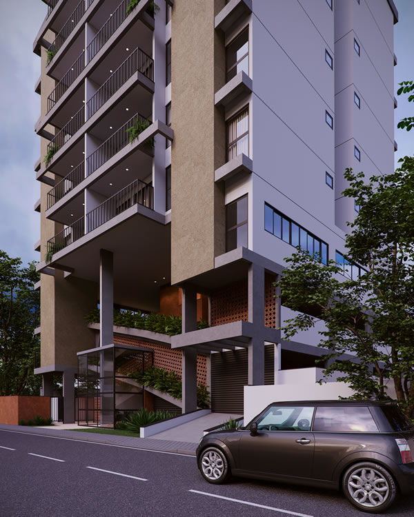 Vista Lateral Residencial Gabrielle